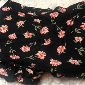 Forever 21 floral mini skort